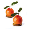 Silikónová forma na dezert - mandarinka, 400x300 mm, 20 porcií, 57x50 mm, 90 ml - PX4332S | PAVONI, Tangerine