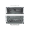 Umývačka na riad s elektirckým ovládaním, určená na sklo, s vypúšťacím čerpadlom, 40x40 cm, 230V | HENDI, 233016