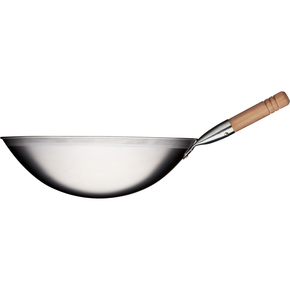 Panvica wok nerezová, saténová oceľ, priemer: 40 cm | STALGAST, 037400