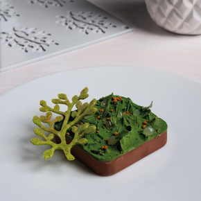 Silikónová forma na predkrmy, 8x vetvička bonsai, 80x55x2 mm, 3 ml, 300x175 mm - GG030S | PAVONI, Bonsai