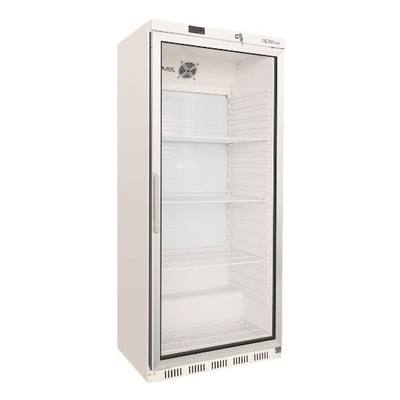 Chladiaca skriňa s presklenými dverami, biela 570 l, od 0 do +10°C, 780x725x1895 mm | TEFCOLD, UR 600 G