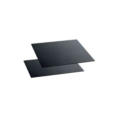 Čierny tvrdený bufetový tanier 42 x 42 cm | ZIEHER, Solid