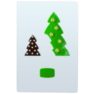 Forma na čokoládu - vianočné puzzle, 3 Modele - 20BC100 | MARTELLATO, Xmas Puzzle