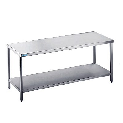 Pracovný stôl 1800x600x900 mm s policou, s pracovnou doskou bez zadného lemu | RILLING, ATZ 0618A 0000