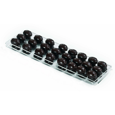 Prezentačná tácka z plexiskla na čokoládu a pralinky - 32x9x0,2 cm - VP00501 | MARTELLATO, Plexiglass Display