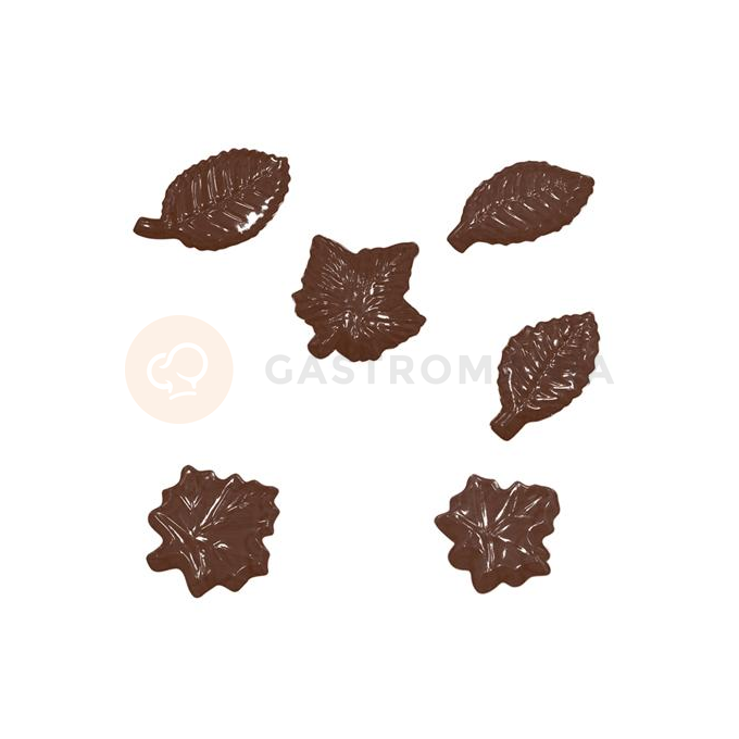 Forma k vytvoreniu čokoládových dekorácií - listy, 7 ks - 90-13064 | MARTELLATO, Choco Light