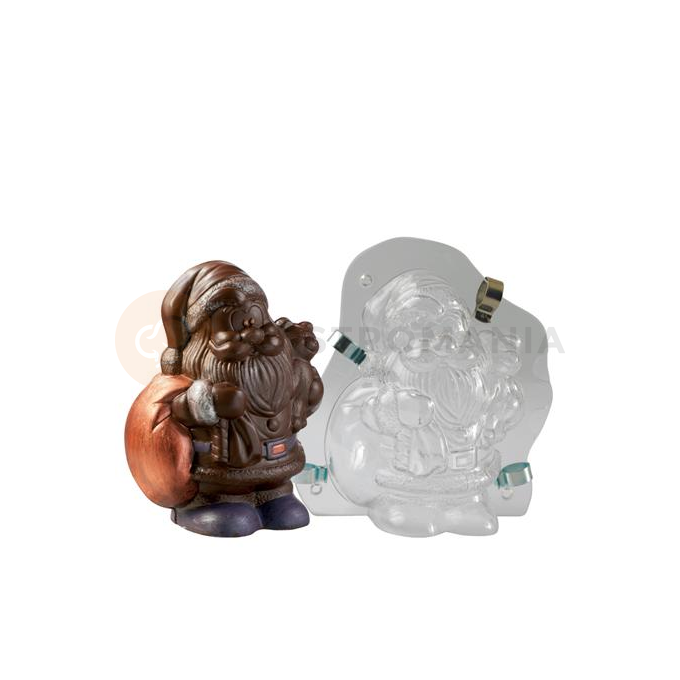 Forma na 3D figurky - Santa Claus s medvedíkom, 180 mm - MAC170S | MARTELLATO, 3D Christmas