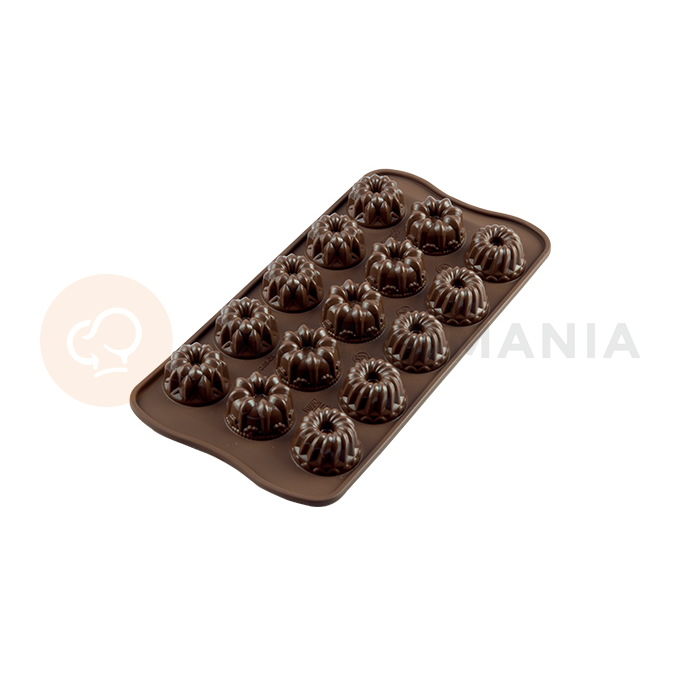 Forma na čokoládu a pralinky - moučníky, 28,5 mm, 15 mm, 6,5 ml - SCG19 Fantasia | SILIKOMART, Easychoc