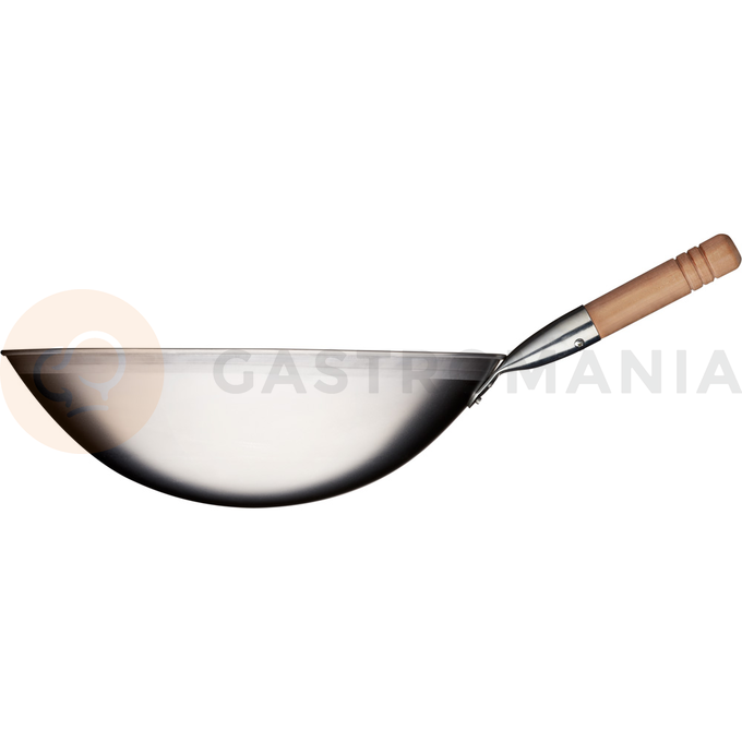 Panvica wok nerezová, saténová oceľ, priemer: 40 cm | STALGAST, 037400