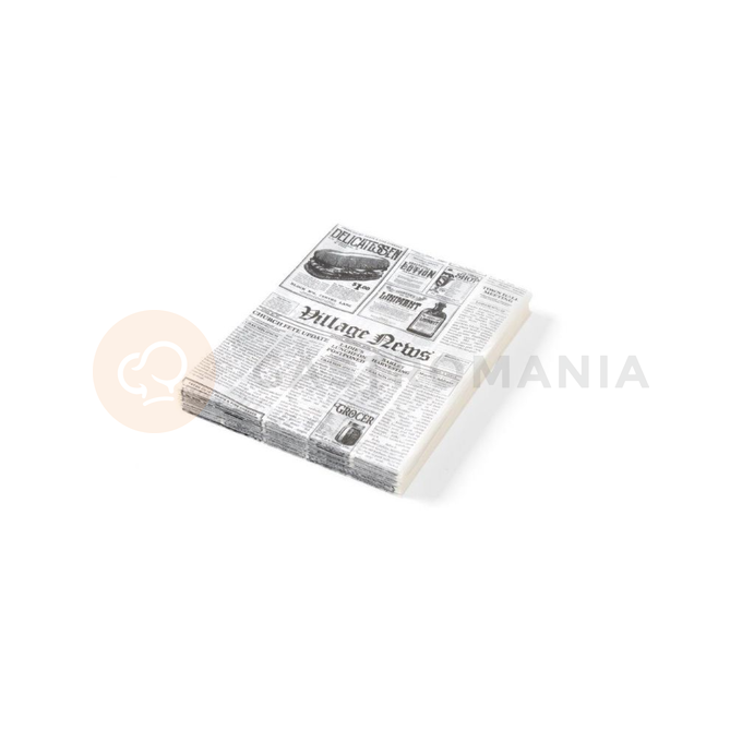 Pergamenový papier s novinovou potlačou 20x25 cm | HENDI, 678121