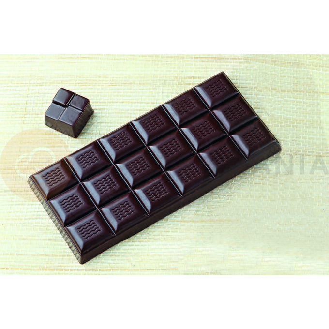 Polykarbonátová forma k vytvoreniu čokoládovej tabuľky - 3 ks x 114g, 150x70x11 mm - MA2000 | MARTELLATO, Tavolette
