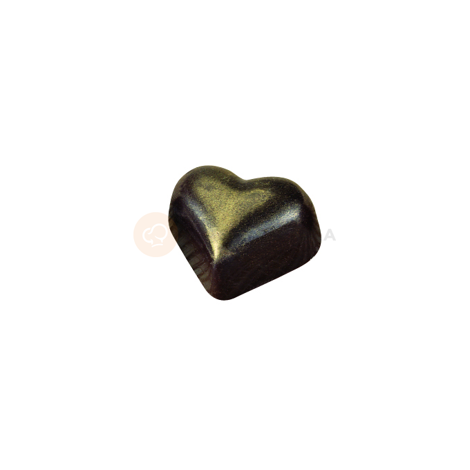 Polykarbonátová forma na pralinky a čokoládu - srdce, 35 ks x 8g, 34,7x22x16 mm - MA1526 | MARTELLATO, Heart