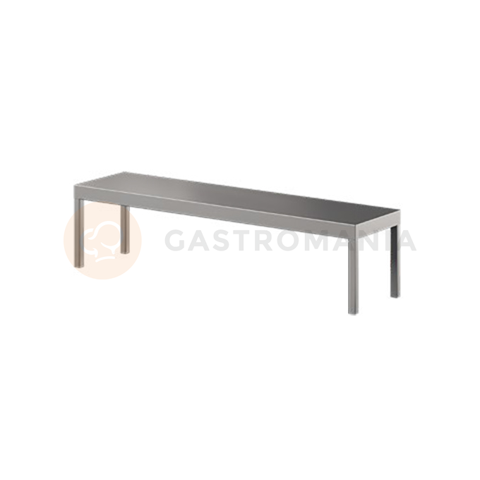 Nerezový nástavec na stôl, jednoduchý 600x300x300 mm | ASBER, TS-63