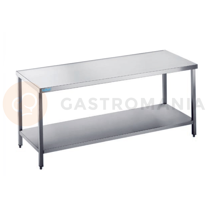 Podstavec pracovného stola 1600x700x850 mm s policou a bez pracovnej dosky | RILLING, ATZ 0716U 0000
