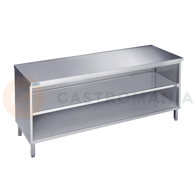 Pracovný stôl 1200x700x900 mm s 2 policami a pracovnou doskou bez zadnej lišty | RILLING, ASG 0712A 0000
