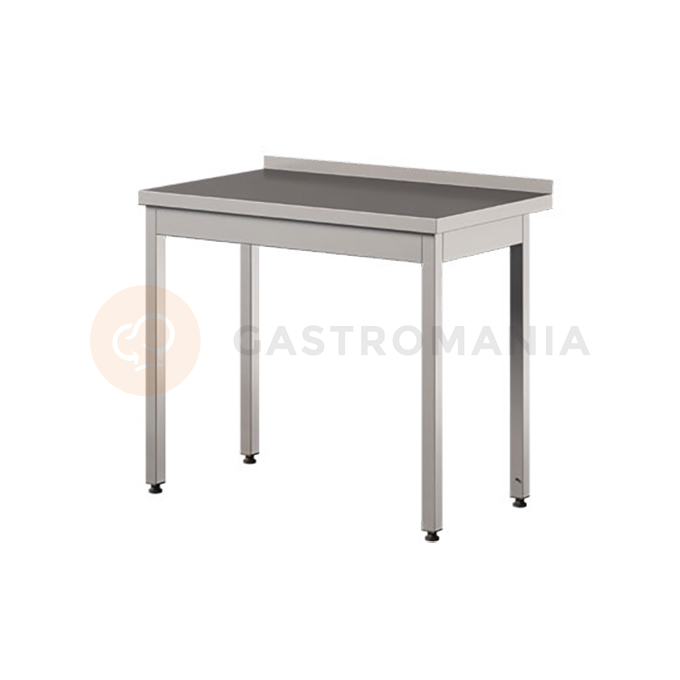 Prístenný stôl z nerezovej ocele, nohy bez vystuženia 1000x700x850 mm | ASBER, WT-107-PL