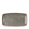 Obdĺžnikový servírovací tanier, sivý, ručne zdobený 35 cm x 18,5 cm | CHURCHILL, Stonecast Peppercorn Grey
