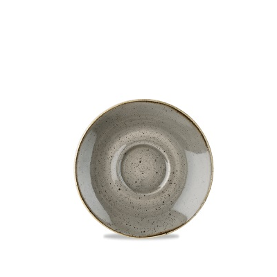 Podšálka sivá, ručne zdobená 15,5 cm | CHURCHILL, Stonecast Peppercorn Grey