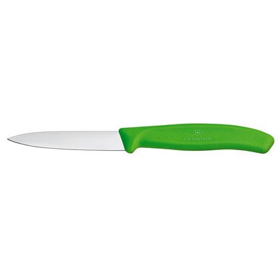 Nôž na zeleninu, hladký, 8 cm, zelený | VICTORINOX, Swiss Classic, 6.7606.L114