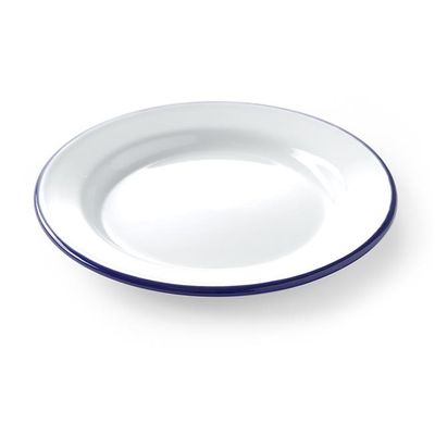 Smaltovaný plytký tanier, priemer 200 mm | HENDI, 621226