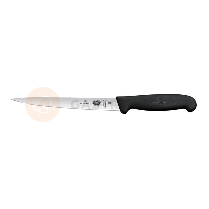Filetovací nôž, 16 cm, čierny | VICTORINOX, Fibrox, 5.3703.16