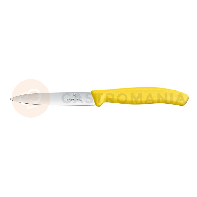 Nôž na zeleninu, hladký, 10 cm, žltý | VICTORINOX, Swiss Classic, 6.7706.L118
