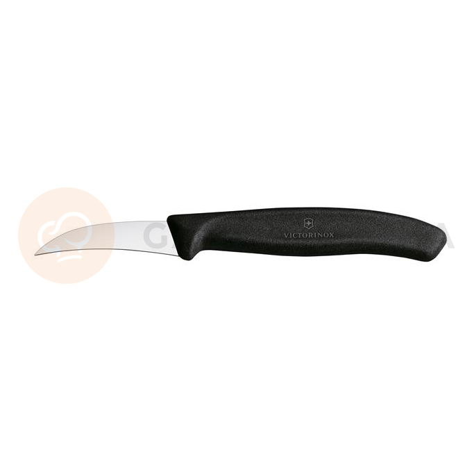 Nôž na zeleninu, zahnutý, 60 mm, čierny | VICTORINOX, Swiss Classic, 6.7503