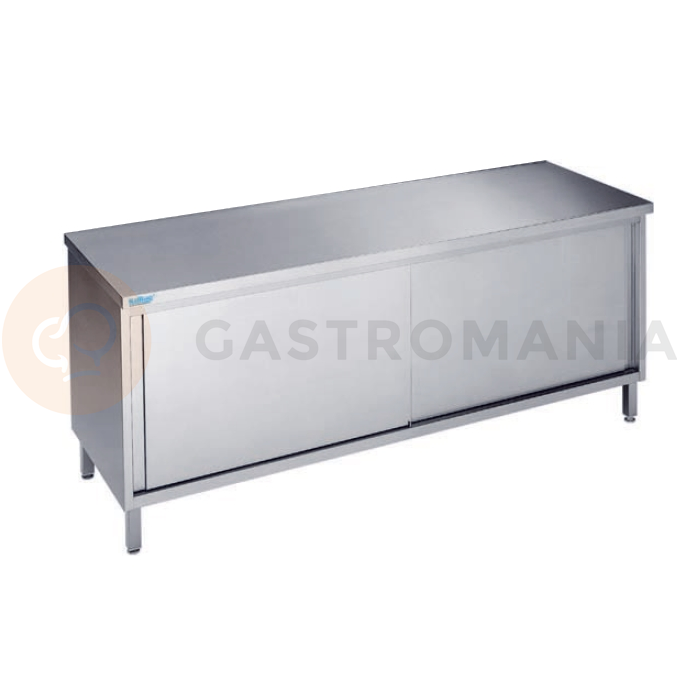 Pracovný stôl 1900x700x900 mm, 2 posuvné dvierka, pracovná doska bez zadného lemu | RILLING, ASS 0719A 0000