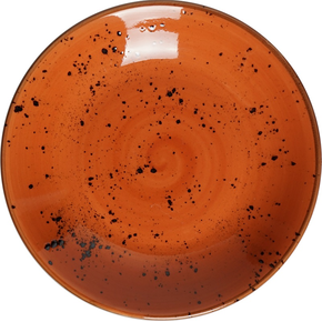 Hlboký tanier z porcelánu, Ø 23 cm, oranžový | FINE DINE, Kolory Ziemi Dahlia