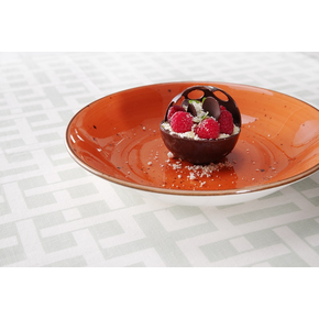 Hlboký tanier z porcelánu, Ø 23 cm, oranžový | FINE DINE, Kolory Ziemi Dahlia