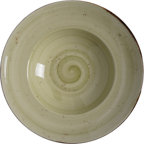 Tanier na cestoviny z porcelánu, Ø 27 cm, olivový | FINE DINE, Kolory Ziemi Olive