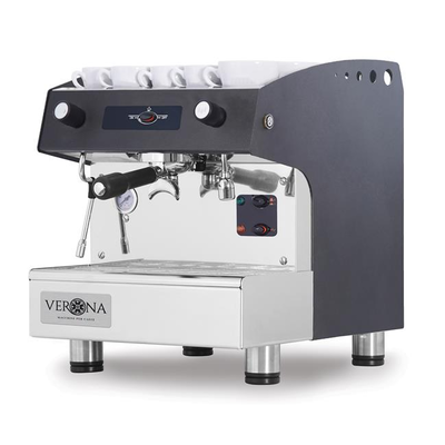 Kávovar ROMEO easy, jednopákový, poloautomatický, čierny | VERONA, 207598