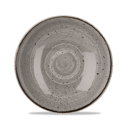 Miska coupe z porcelánu, Ø 24,8 cm | CHURCHILL, Stonecast Peppercorn Grey