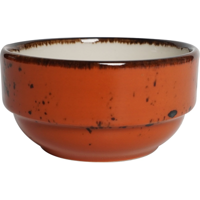Miska z porcelánu, Ø 16 cm, oranžová | FINE DINE, Kolory Ziemi Dahlia
