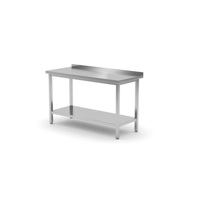 Nerezový pracovný stôl s policou, 1000x700x850 mm | HENDI, 812723