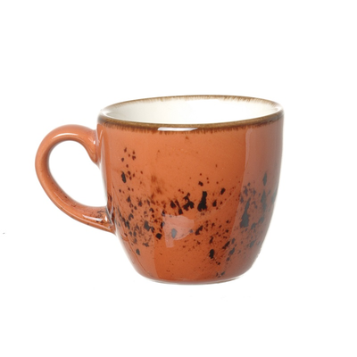 Šálka na espresso z porcelánu, 0,075 l, oranžový | FINE DINE, Kolory Ziemi Dahlia