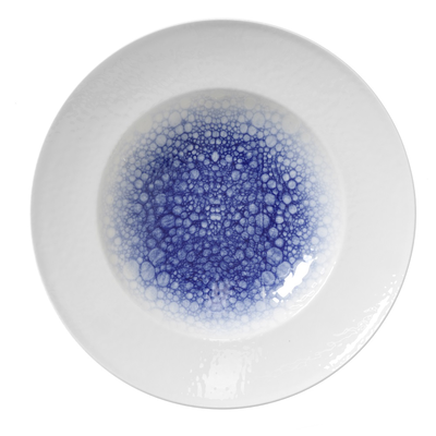 Tanier na cestoviny z porcelánu, Ø 26 cm, bielo-modrý | FINE DINE, Serenity