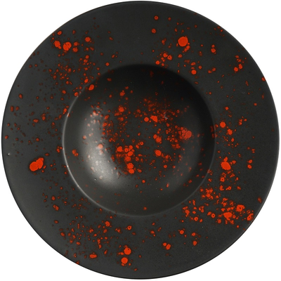 Tanier na cestoviny z porcelánu, Ø 28 cm, čierny | FINE DINE, Bloom