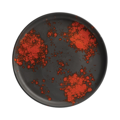 Tanier z porcelánu s vysokým okrajom, Ø 27 cm, čierny | FINE DINE, Bloom