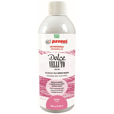 Zamatový sprej na báze kakaového masla - ružový, 400 ml | PAVONI, DV4