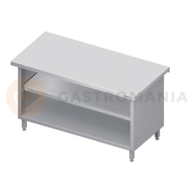 Centrálny stôl s dvoma policami, vrchná doska z nerezovej ocele, 1300x735x880 mm | STALGAST, ST 234
