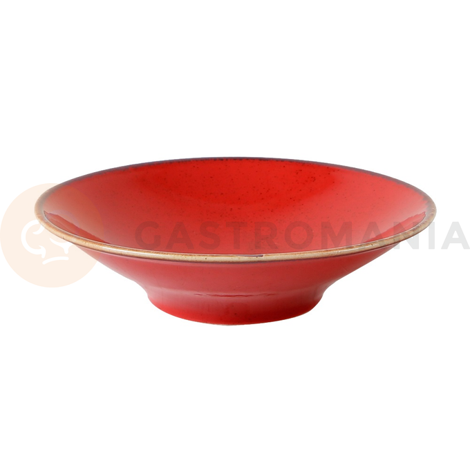 Hlboký tanier z porcelánu, Ø 20 cm, červený | PORLAND, Seasons Magma