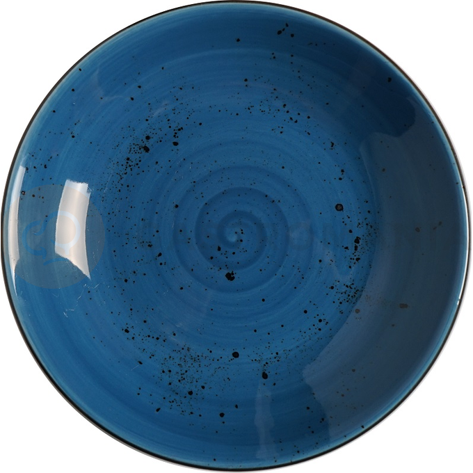 Hlboký tanier z porcelánu, Ø 23 cm, modrý | FINE DINE, Kolory Ziemi Iris