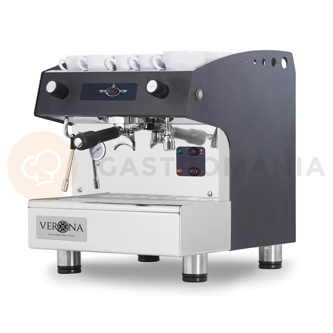 Kávovar ROMEO easy, jednopákový, poloautomatický, čierny | VERONA, 207598
