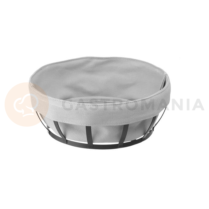 Košík na pečivo s textilnou vložkou, 220x200x80 mm, okrúhly | HENDI, 427118