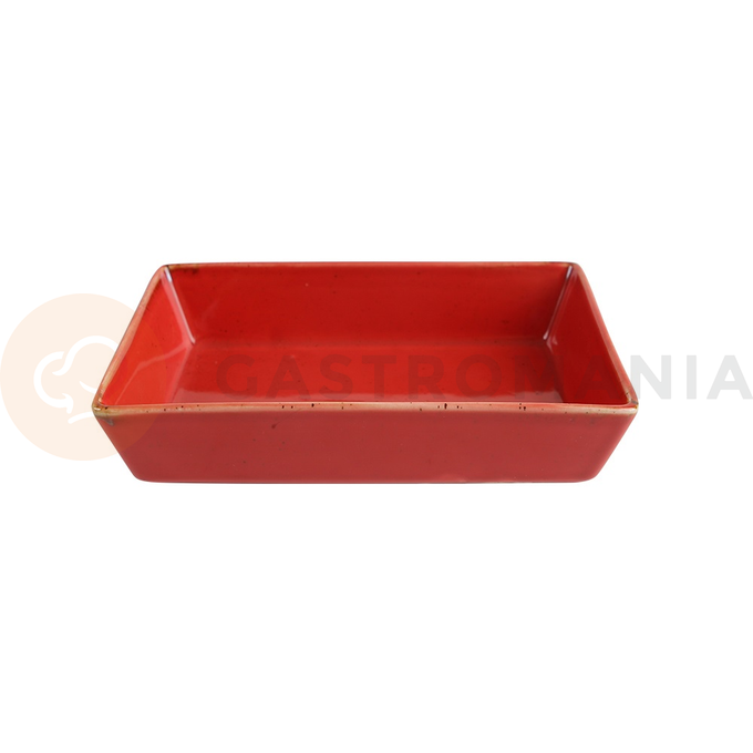 Miska na predkrmy z porcelánu, 16x11 cm, červená | PORLAND, Seasons Magma