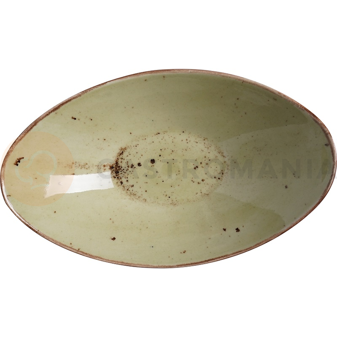 Miska z porcelánu, 25x16 cm, olivová | FINE DINE, Kolory Ziemi Olive