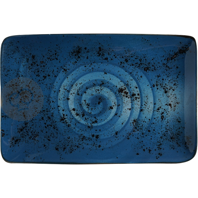 Obdĺžnikový tanier z porcelánu, 30x20 cm, modrý | FINE DINE, Kolory Ziemi Iris