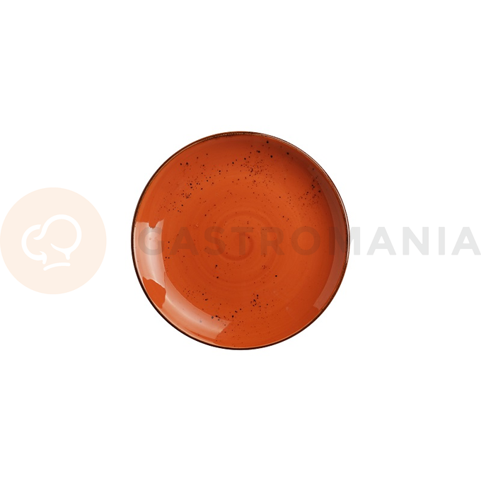 Plytký tanier z porcelánu, Ø 19 cm, oranžový | FINE DINE, Kolory Ziemi Dahlia