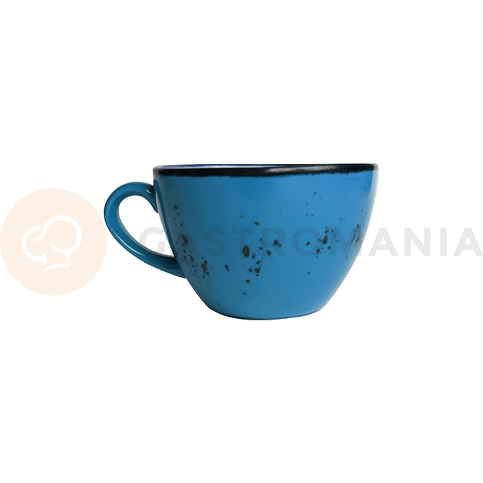 Šálka na cappuccino z porcelánu, 0,285 l, modrá | FINE DINE, Kolory Ziemi Iris